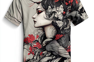 draw a modern t shirt streetwear apparel for your brand