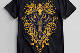 draw custom typography minimalist t shirt design