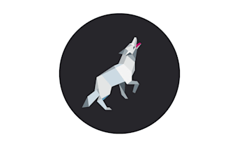 design a unique geometric, polygonal, or origami logo