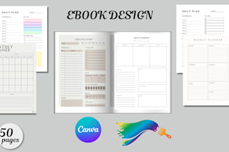design editable canva ebook, ebook formatting and layout, medical ebook workbook