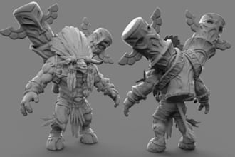 3d realistic character design metahuman photo extreme model prototype miniature