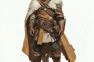 draw dnd character art and dnd character art