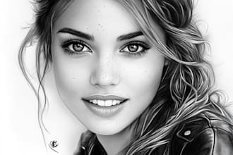 paint a realistic portrait in oil or acrylic