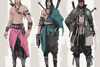 draw your oc, world of warcraft or dnd fantasy character