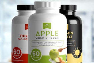product label design box packaging design cbd oil candle food supplement labels
