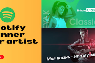 create unique artist cover art spotify canvas spotify banner