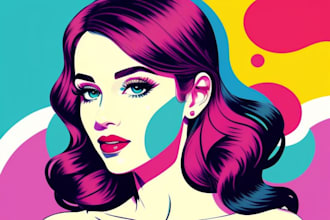 draw a pop art portrait