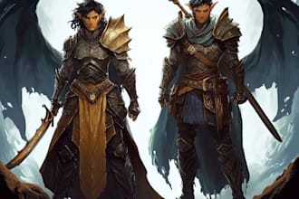 dnd character art and dnd character art