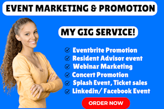 eventbrite promotion, ticket sales, resident advisor, webinar marketing events