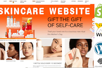 skincare shopify beauty cosmetic spa perfume clothing website dropshipping store