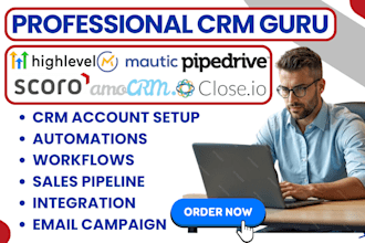 setup amocrm scoro mautic closeio integration pipedrive gohighlevel automation