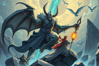 create a unique fantasy book cover illustration