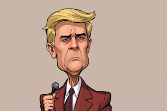 make political caricature and cartoon