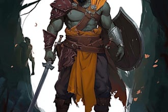 do character illustration and concept art for you not ai