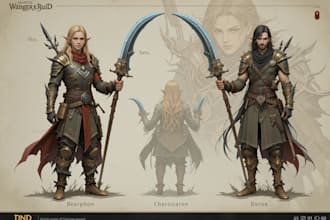dnd character art and dnd character art