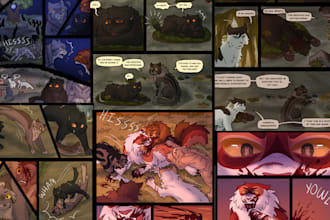 illustrate comic book storyboard comic page,panel as a comic artist for magazine