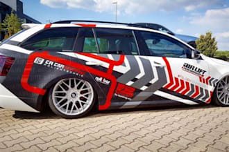make branding vehicle wrap for your pickup, truck, car, bicycle, van wrap design