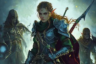 create a amazing dnd party d and d character for you