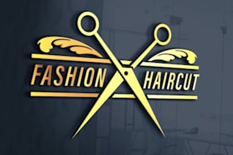 design creative and unique salon, beauty, hair, modern minimal logo