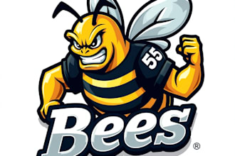 design high quality esport killer bee mascot logo for your business