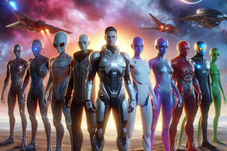 do sci fi character illustration or sci fi character art