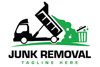 make eye catching junk removal, dumpster logo design
