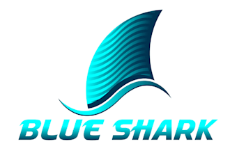 design super wonderful shark logo with source file