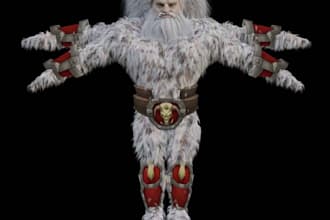 realistic 3d game character model metahuman pbr texture xgen hair unreal engine