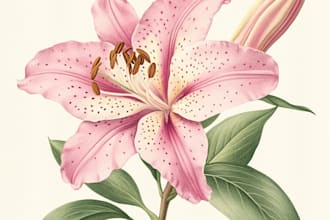 do amazing botanical vector line art illustration