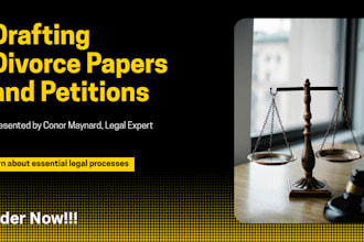 draft your divorce papers petitions motions and lawsuits