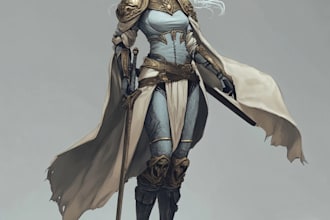 creat a high quality dnd character art and dnd character art