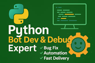 do python bot, web scraping, selenium, task automation, ai