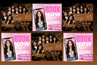 design luxury flyer brochure design for beauty, hair med spa services