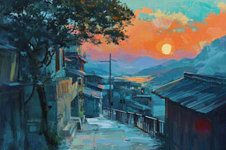 design environment concept art and background illustrations