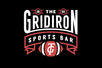 design a modern minimalist creative sports bar logo