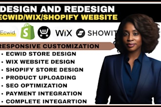 build 7 figures ecwid wix shopify website redesign ecwid store to boost sales