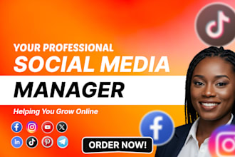 manage social media via hootsuite, metricool, buffer loomly