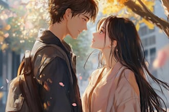 draw you beautiful anime art and manga art