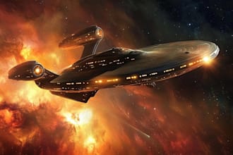 do a sci fi spaceship model