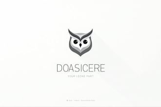 do modern minimalist owl mascot logo design