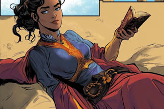 draw your comic art, comic book, illustrations, comic pages