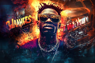 do cover art designs for mixtapes and albums