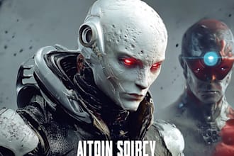 create fantasy, sci fi, character with hyperrealistic style