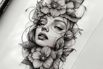 create custom tattoo design, tattoo sleeve