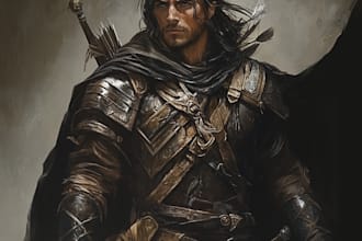 draw your dnd rpg character art
