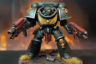 paint your warhammer 40k, aos miniatures with best quality