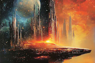 design stunning sci fi, fantasy book cover art or e book