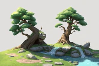 design an environment concept art or landscape design