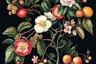 paint watercolor flowers and botanical illustration for you