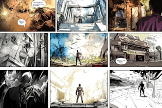 draw a high level manga or comic pages for you